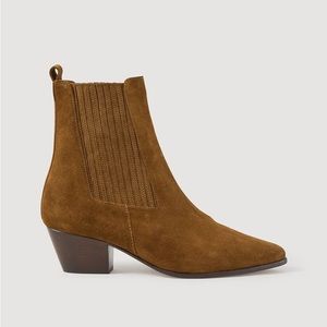 LAST CALL Sandro Amelya Leather Ankle Boots